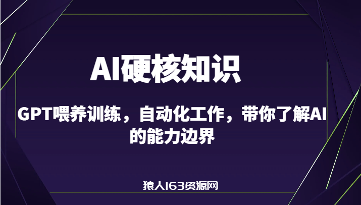 图片[1]-AI硬核知识-GPT喂养训练，自动化工作，带你了解AI的能力边界（10节课）-蛙蛙资源网