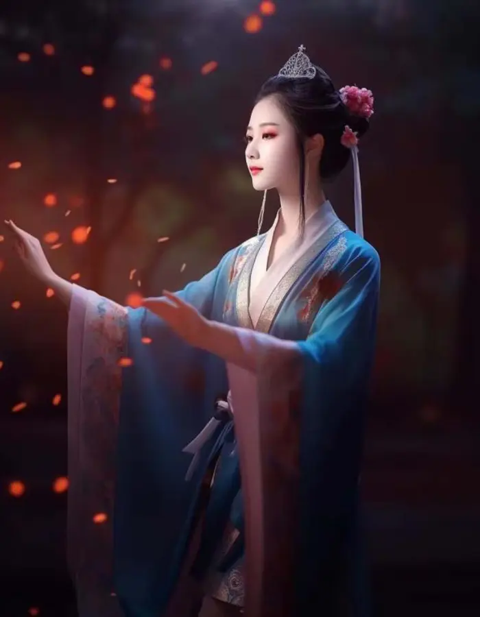 图片[9]-（8814期）Midjourney关键词-AI生成中国风古装汉服美女人像提示关键词-蛙蛙资源网